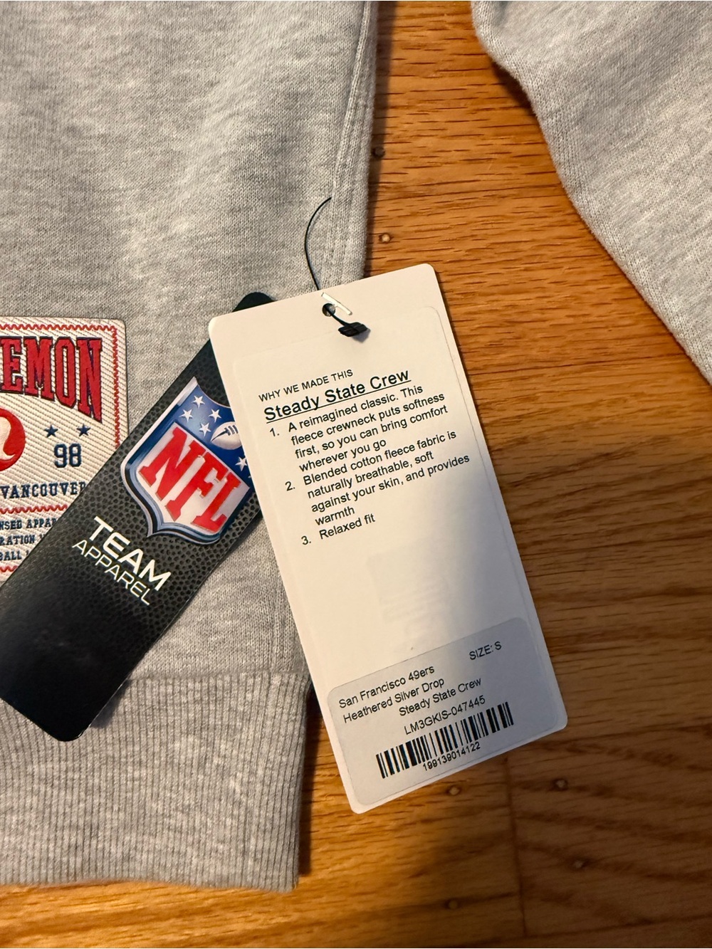 Lululemon San Francisco 49ers Steady State Crewneck - Unisex - Picture 2 of 3